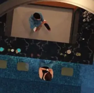 Swimming pool at the rooftop